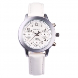 TIME100 时尚糖果色多功能真皮女表W70073L