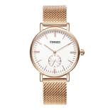 时尚简约小三针钢网带石英女表W80189L