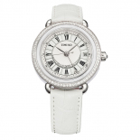 时光一百 轻奢陶瓷贝母罗马时标闪钻自动机械女士手表腕表W60070L